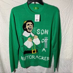 NWT Elf Son Of a Nutcracker Christmas Sweater